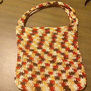 Eclectic Crochet Satchel.